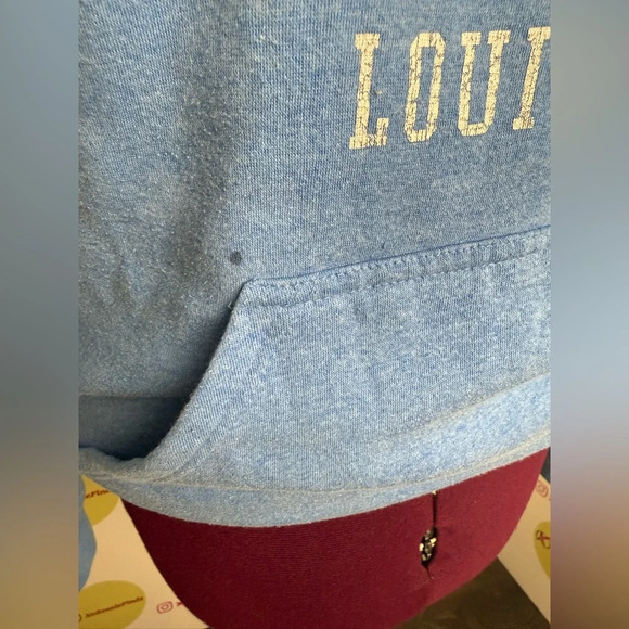 New Orleans Louisiana Sweatshirt Hoodie Denim Blue - Picture 4 of 6